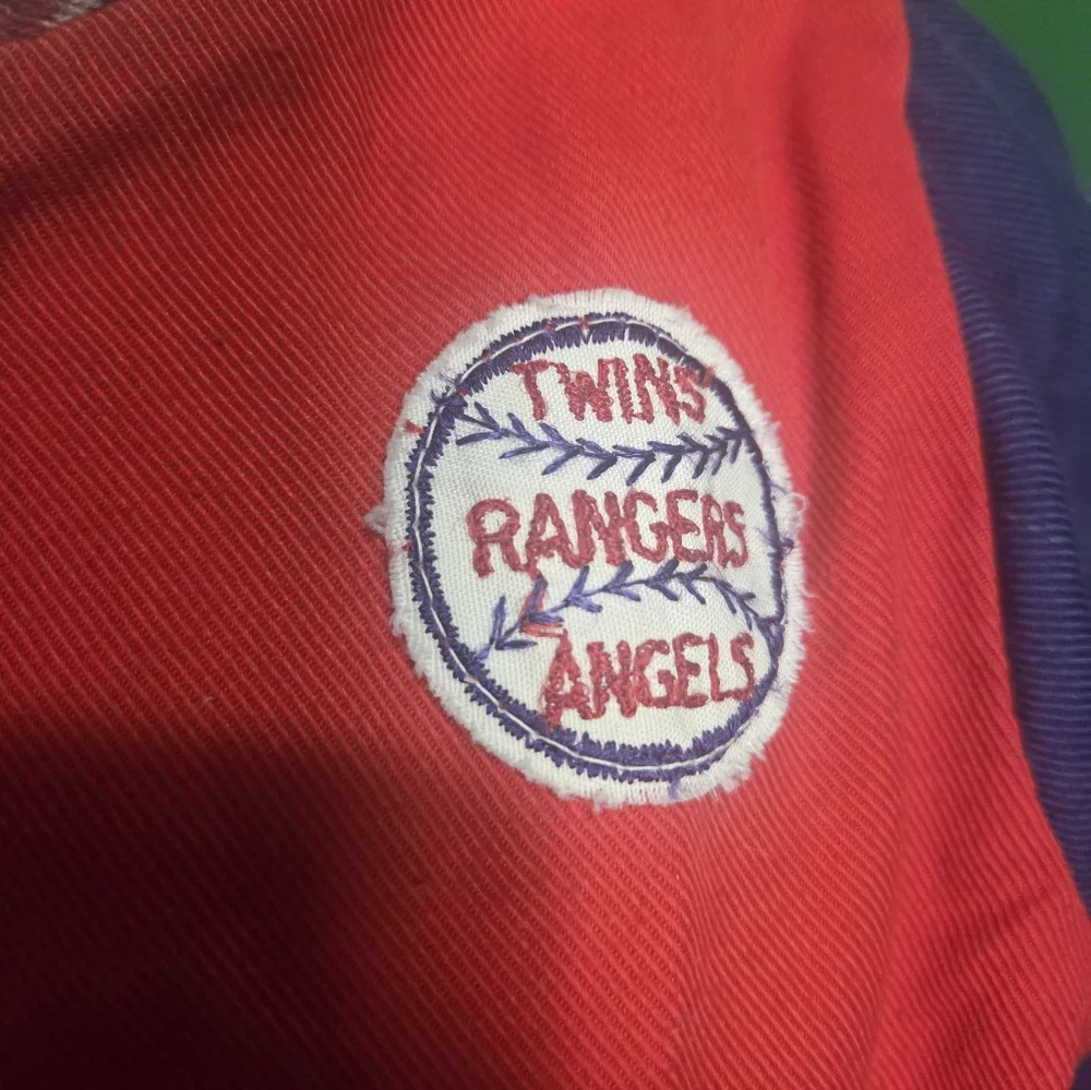 70's Vintage GENERAL Product Co. Red and Navy Kids' Baseball Patch Jacket - Picture 6 of 11